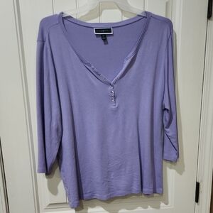 Karen Scott Women's Purple Top